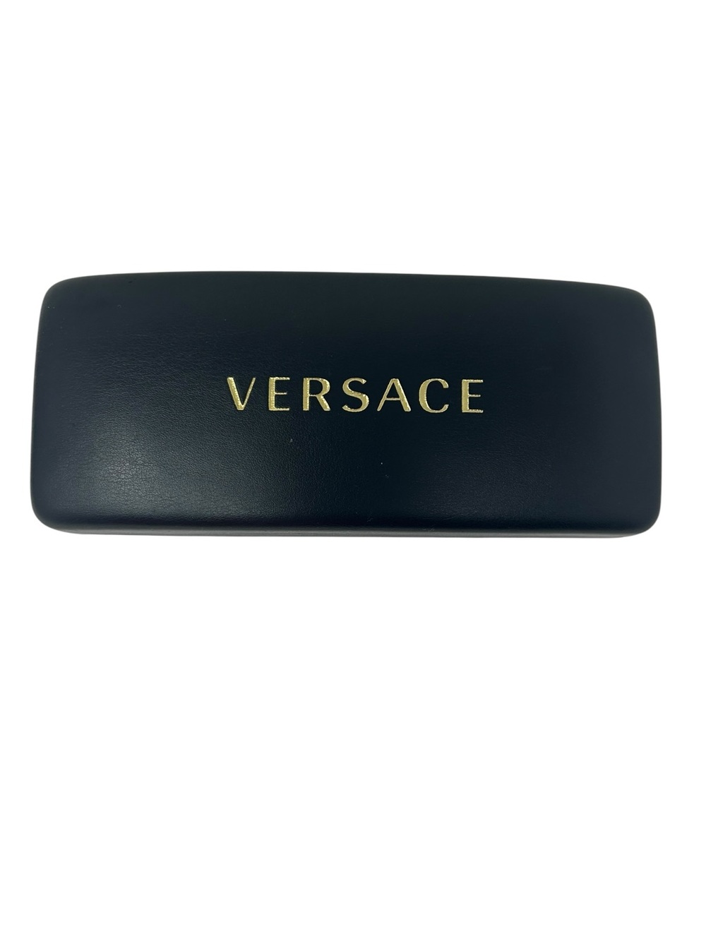 Versace Black Sunglass Hard shell Case with Gold Logo